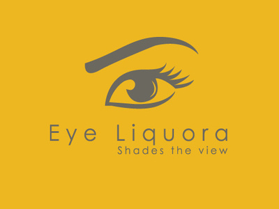 Eye Liquora branding design flat illustration logo vector