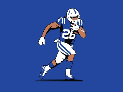 Jay Tuddy - Jonathan Taylor colts fantasy football football graphic design illustration indy jay tuddy jonathan taylor nfl rb runningback sports sports logo