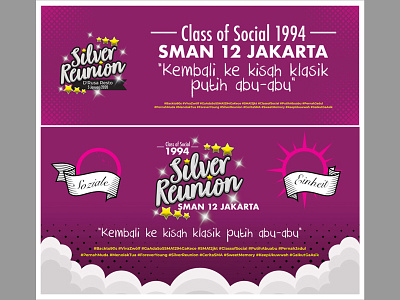 Banner Reuni SMAN 12 Jakarta Timur adobe banner design graphic graphic design illustrator photoshop vector