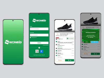 WOWBID Mobile App design e commerce e commerce app e commerce design graphic graphicdesign mobile mobile app mobile ui mobileappdesign ui ui design userinterface vector