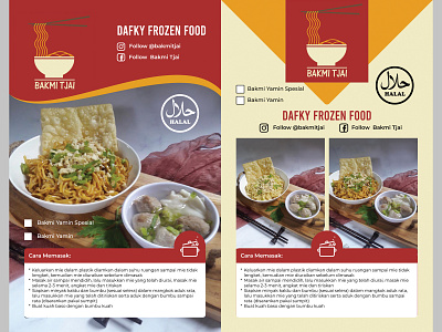 Packaging label of Bakmi Tjai from Bandung