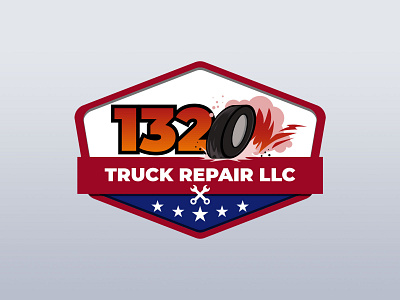 1320 Truck Repair LLC logo branding design graphic design illustration illustrator logo logo design vector vector illustration