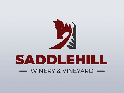 Saddlehill Winery & Vineyard Logo design graphic design illustration illustrator logo vector vector illustration