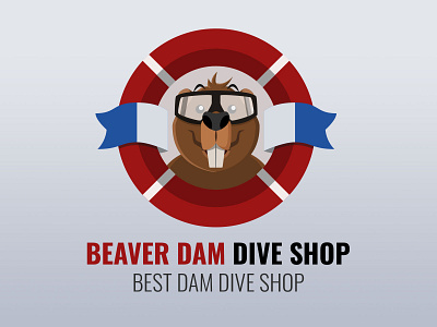 BEAVER DAM DIVE SHOP LOGO branding design graphic design illustration logo vector vector illustration