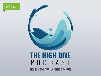 The High Dive Podcast Logo design graphic design illustration illustrator logo vector vector illustration