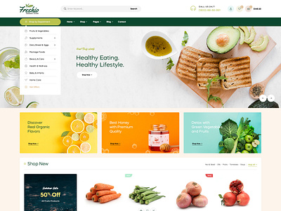 Freshio - Organic & Food Store WordPress Theme clean creative ecommerce elementor food freshio organic pavothemes responsive store woocommerce theme wordpress theme