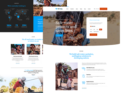 Nonprofit Water Projects WordPress Template Website - WiHelp charity creative crowdfunding donation fundraising nonprofit pavothemes projects responsive water web design web development websites wordpress wordpress theme