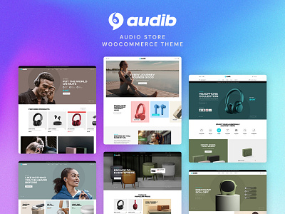 Audib - Audio Store WooCommerce Theme Pavothemes audio shop audio store creative design ecommerce electronics store furniture pavothemes responsive ui web design web development websites woocommerce wordpress wordpress theme