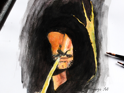 Aragorn (watercolor)