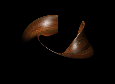 Wood Flow 3d modeling abstract design