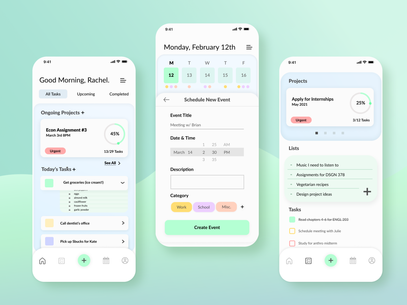 Task Management UI by J Rachel Pierce on Dribbble