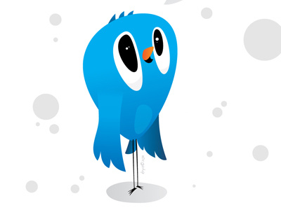 Tweet me! bird illustration twitter
