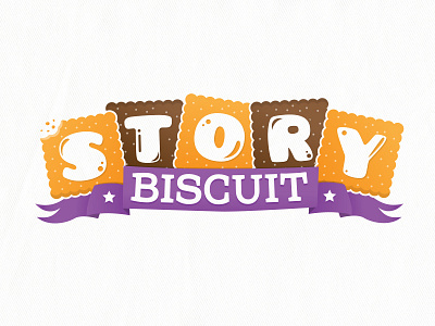 Story Biscuit Logo childrenbook illustration logo