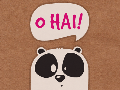 Panda! fun illustration panda