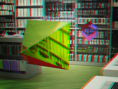 3D practicing 3d anaglyph glass modo601 practice