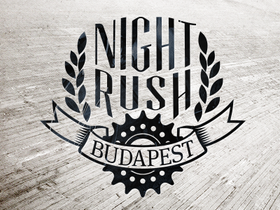 Night Rush fixed gear illustration logo