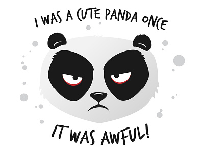 Grumpy panda
