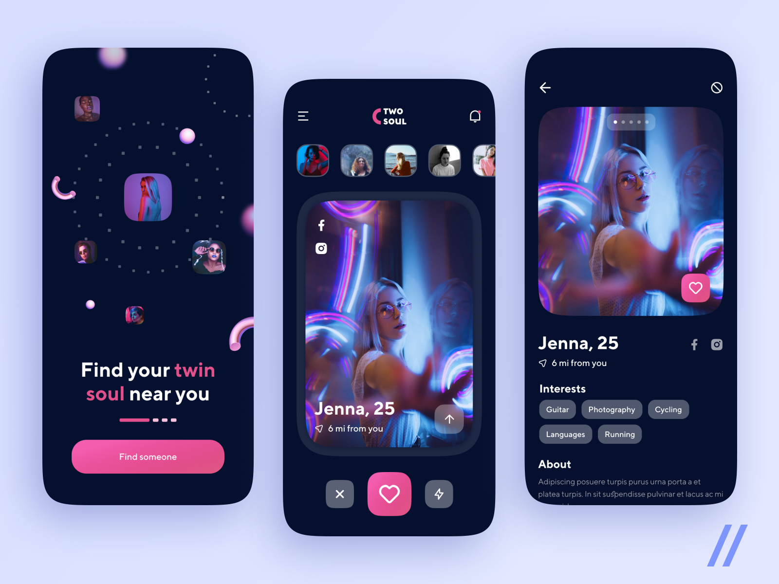 Dating App by UX Box on Dribbble