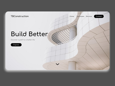 TBConstruction abstract adobe illustrator adobe xd construction construction company construction website design minimal ui vector web website