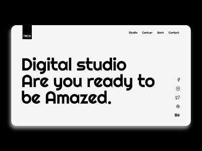 TBCO Digital Studio adobe illustrator adobe xd digital digital design digital store digital studio minimal online studio studio tbco ui vector web website
