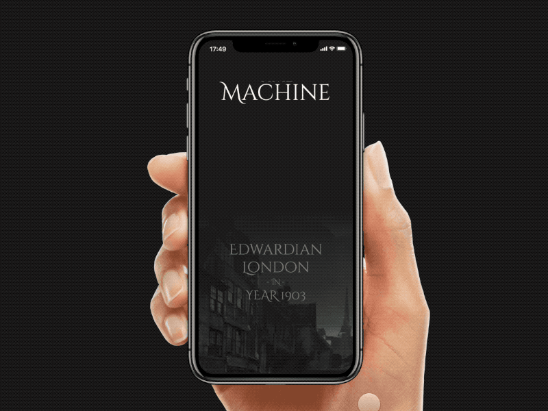 The Time Machine animation app components concept framerx interaction machine pbf time