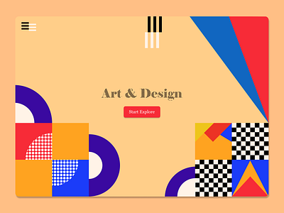 Bauhaus Style Landing page