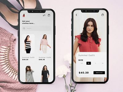 Fashion App Cart UI Design design fashion app fashion brand minimal ui uidesign uiux