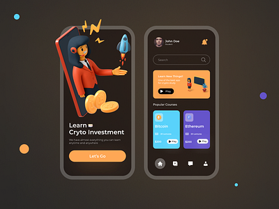 FinTech App Design branding design graphic design illustration logo minimal ui uidesign uiux vector