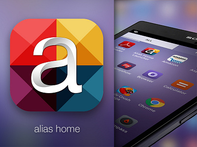 Alias Home Facebook Launcher android app facebook icon ios launcher mobile screenshot splash theme ui ux