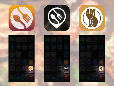 Restaurant Icon Set android app clean design flat food icon iphone logo mobile restaurant ui