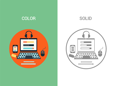 Snapshot - Web Infographics color dashboard headphone icons infographic laptop layout mobile mouse solid ui web