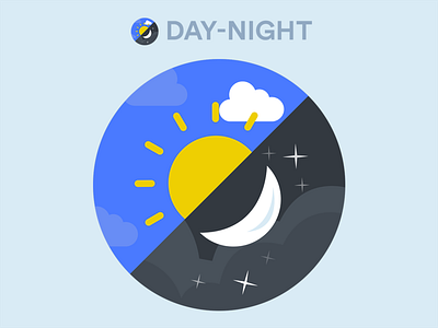 Day Night App Icon Design Concept