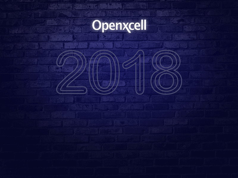 Happy New Year Behalf of OpenXcell 2018 2019 board design goodbye happy led light new openxcell street year