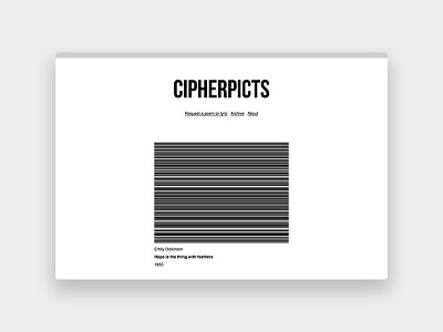 Cipherpicts algorithm generative maxmsp processing web