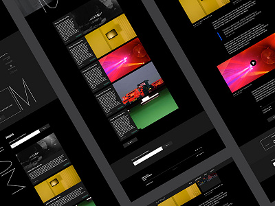 Institute for Sound and Music Berlin — Website berlin dark ui music ui web website