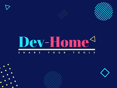 Dev-Home brand design illustration logo typography ui ux vector web
