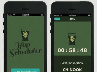 Introducing HopScheduler app beer homebrew icon iphone iphone app texture