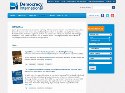 New Work - Resources Page democracy google fonts resources