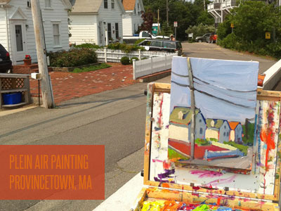 time off of the cpu - plein air painting in provincetown