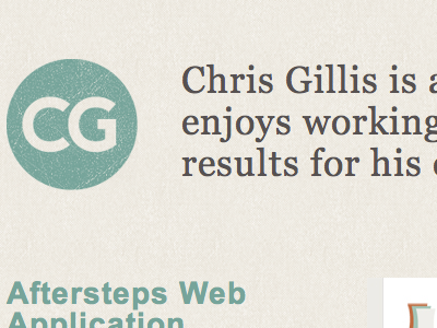 updated portfolio site chrisgillis color texture typography