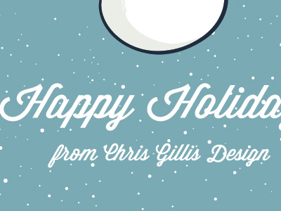 holiday card to the printer