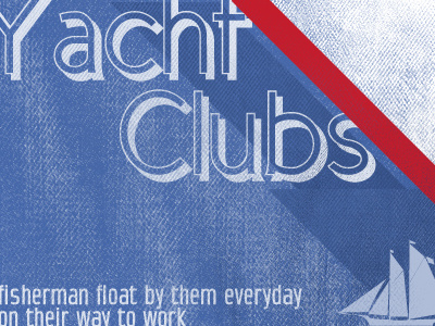 yacht clubs chrisgillis dailyshot texture typography