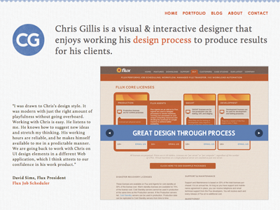 new portfolio site finished chrisgillis portfolio texture typography