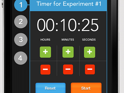 scientists timer iPhone app app icons iphone app simplicity texture