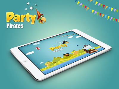 Party Pirates Splash Screen app game homepage ios ipad mobile pirates screenshot splash studio ui ux