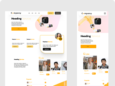 Landing page styling research