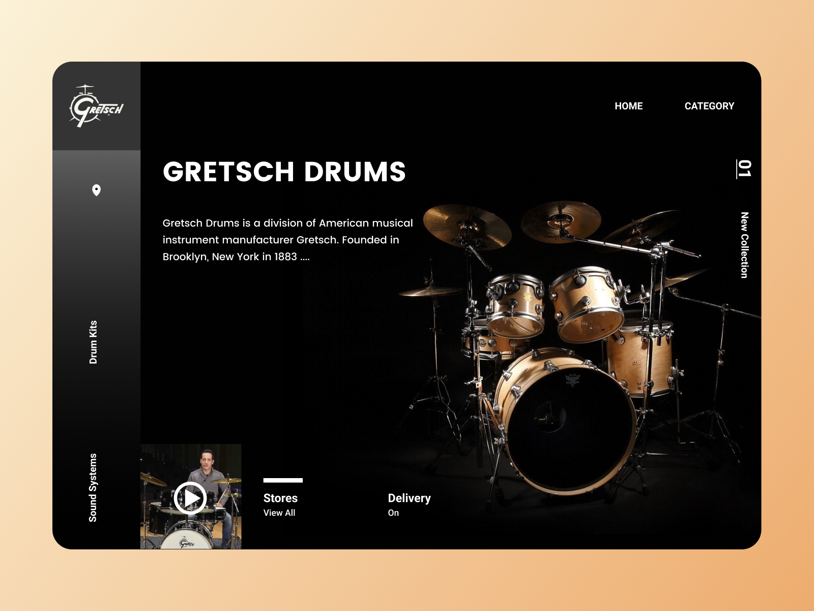 Musical instruments Web by Herbert Cloud on Dribbble