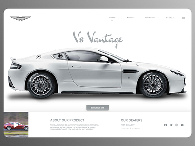 Online Cars Landing Page branding design designs new online trend ui ux