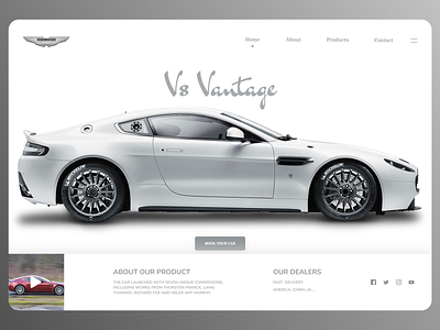 Online Cars Landing Page