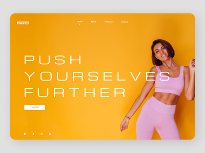 Fitness Trainer branding design designs minimal new online trend ui ux web